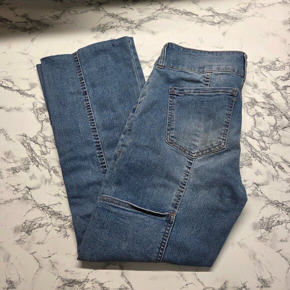 Celebrity Pink Regeneration 9/29 Light Wash Denim Blue Cargo Bootcut Jeans(Flaw) - Picture 1 of 13